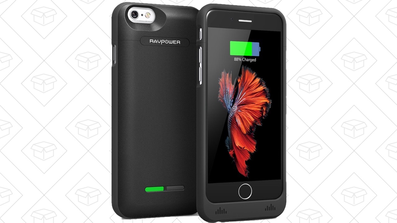 RAVPower iPhone 6s Battery Case, $28 with code CD2QU23A